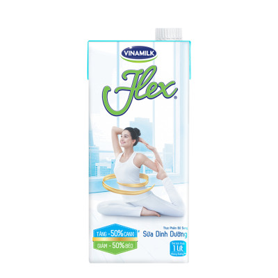 Thùng 12 Hộp Sữa tiệt trùng Flex không đường 1L