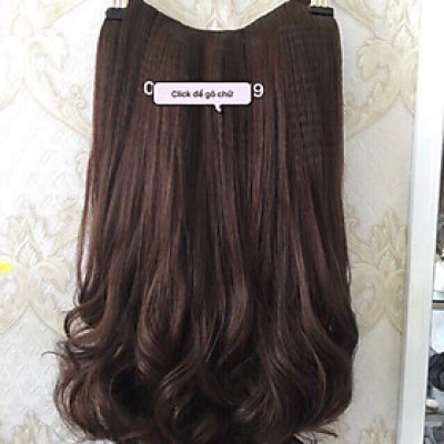 Tóc kẹp chữ u 3/4 đầu tóc xoăn dập xù cao cấp