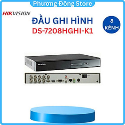 Đầu ghi 8 kênh Turbo HD 3.0 HIKVISION DS-7208HGHI-K1 ,.-Hàng chính hãng