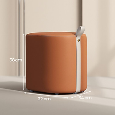 Ghế đôn sofa, ghế bàn trang điểm đệm dày bọc da phong cách hiện đại - GC47