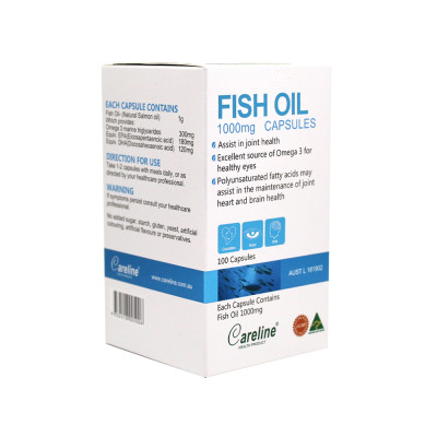 Viên uống dầu cá hồi Omega 3 Salmon Fish Oil Careline