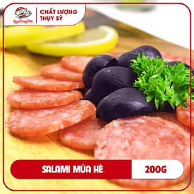 Summer Salami khô 6cm cắt lát/Dried summer salami200GR/PE