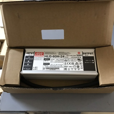 Nguồn LED Driver HLG-60H-24 Meanwell (60W 24V 2.5A), Hàng chính hãng