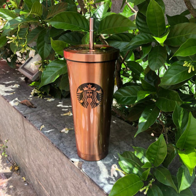 Cốc giữ nhiệt 750ml nhiều mầu lõi INOX 304 kèm ống hút