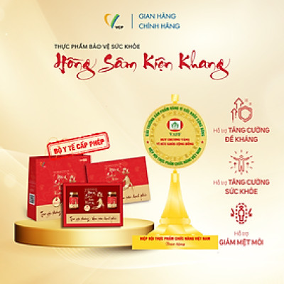 TPBVSK HỘP QUÀ SỨC KHOẺ HỒNG SÂM KIỆN KHANG - Hỗ trợ tăng cường sức đề kháng, giảm mệt mỏi, tăng cường sức khỏe