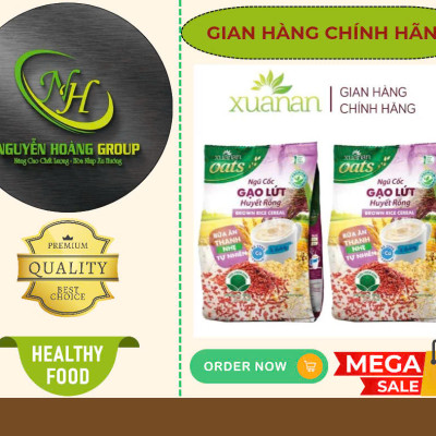 COMBO10: Gói Ngũ Cốc Gạo Lứt Huyết Rồng ít đường 400g( Tặng 1 Gói Yến Mạch)