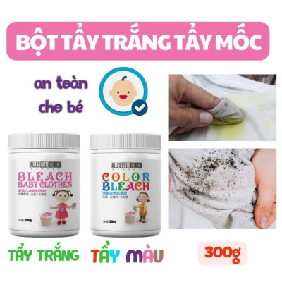 Bột Tẩy Vết Mốc, Ố Vàng Không Bay Màu - Tẩy Trắng Quần Áo Hiệu Quả, An Toàn Cho Bé - HÀNG CHÍNH HÃNG MINIIN