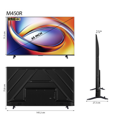 [SP Mới 2025] Smart Tivi Toshiba 65 inch QLED 65M450RP, Giao Hàng Toàn Quốc, Bảo Hành 24 Tháng, Hàng Chính Hãng