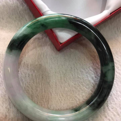 VÒNG TRÒN TO NAM ĐÁ CẨM THẠCH SƠN THỦY SỊN 60MM XANH ĐẬM TRẮNG BÓNG ĐỀU NAM 68KG ĐẾN 82KG ĐEO