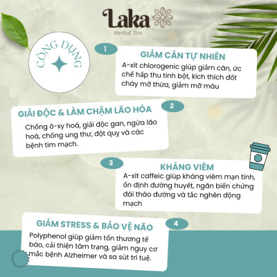 COMBO Tặng Quà - 2 Hộp Trà Cà Phê Cascara LAKA 100gr, 100% quả cà phê chín mọng