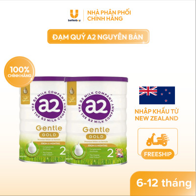 Combo 2 Lon Sữa a2 Milk a2 Gentle Gold Đủ Số Lon 800g