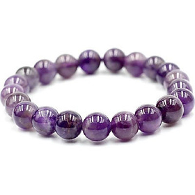 Vòng Tay Phong Thủy Đá Thạch Anh Tím 8MM