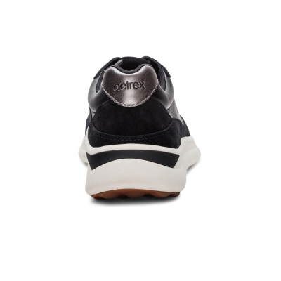 Giày thể thao sức khoẻ nữ Aetrex Emily Black - Sneaker đế mềm