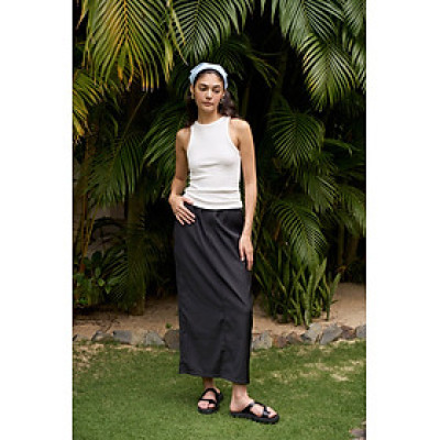 DOTTIE - Áo ba lỗ nữ - Trắng Đen - T0506