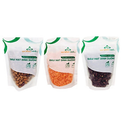 COMBO06: 1 túi Đậu Lăng đỏ - 1 Túi Đậu cúc và 1 Túi Đậu đỏ tây, Mỗi túi 250g