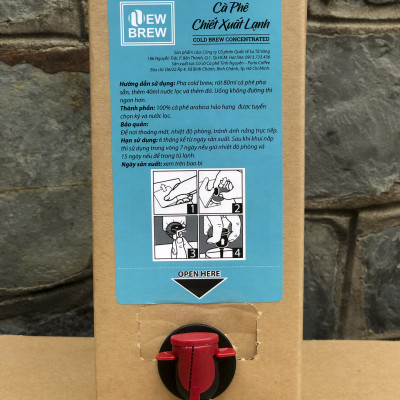 Cà phê chiết xuất lạnh New Brew, Cold Brew, pha sẵn NewBrew SWEET, hộp 2 Kg