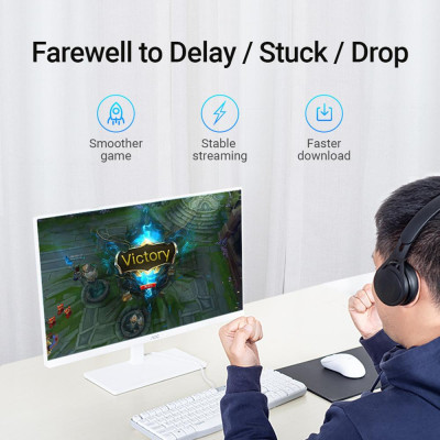 Đầu nối mạng Cat.6 Vention IDDR0-50 Đầu cắm mô-đun RJ45 Địa chỉ liên hệ mạ vàng Chất liệu PC Cat.6 UTP 50 miếng
