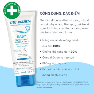 Hộp Quà 20.10 Cao Cấp: Neutraderm Tắm Gội Baby 100ml + Xịt Vệ Sinh Mũi Nước Biển Sâu 100ml