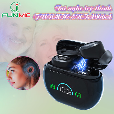 Máy trợ thính không dây Funmic EN-IA006A Có hộp sạc hiện đại