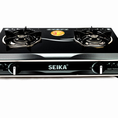 Bếp Gas Đôi Mặt Kính Sen Đồng Seika SKB505 - Hàng Chính Hãng