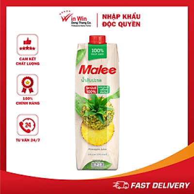 Nước Ép Dứa Malee 1L - Nhập Khẩu Thái Lan | Malee 100% Pineapple Juice 1L