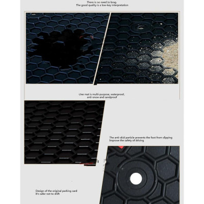 Thảm sàn, lót sàn cao su 3D cho Toyota Yaris 2014-2019