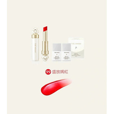 Bộ Son Dưỡng The Whoo Essential Lip Glow Balm Special Set Màu 99 Bloom Red