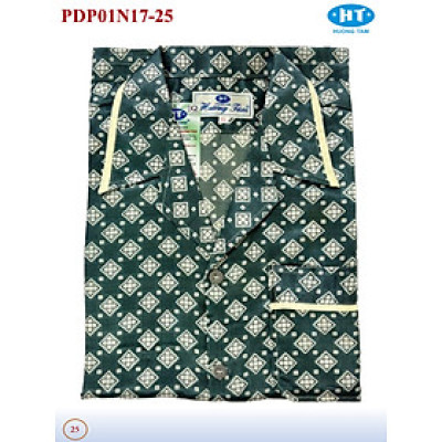 Bộ Pyjama HUONGTAM Phi tay dài nam cao cấp(PDP01N17). Chất liệu vải polyester mềm mại, thoáng mát, không phai màu.