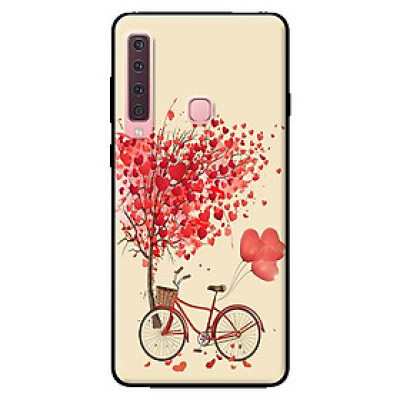 Ốp lưng in cho Samsung Galaxy A9 2018 mẫu Xe Đạp Tình Yêu - Hàng chính hãng