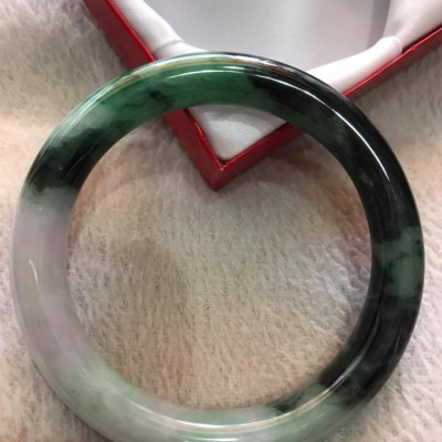 VÒNG TRÒN TO NAM ĐÁ CẨM THẠCH SƠN THỦY SỊN 60MM XANH ĐẬM TRẮNG BÓNG ĐỀU NAM 68KG ĐẾN 82KG ĐEO