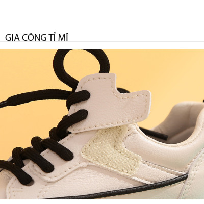 Giày thể thao cho bé, giày phong cách dễ thương, thoáng khí, đế cao su đúc, chống trơn trượt hạn chế mòn - GTE9067