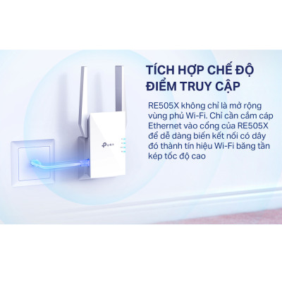Bộ Mở Rộng Sóng Wifi TP-Link Archer RE505X Chuẩn AX1500 - HÀNG CHÍNH HÃNG