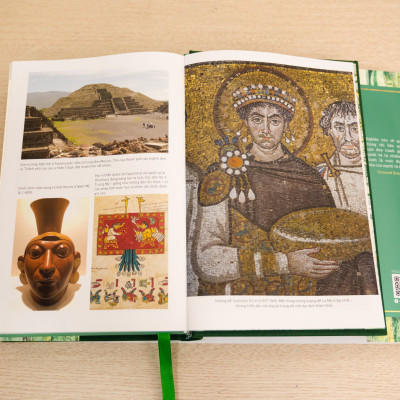 (Bản đặc biệt giới hạn IN TRANH BỤNG bìa vải, in tranh tờ gác) TRÁI ĐẤT CHUYỂN MÌNH: MỘT LỊCH SỬ CHƯA KỂ VỀ NHÂN LOẠI - Peter Frankopan - Omega Plus