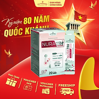 Gói uống Nuratri hỗ trợ ngăn ngừa các vấn đề về trĩ (20 gói) - Nutramed