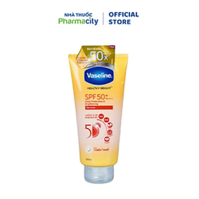 Tinh chất dưỡng thể Vaseline Healthy Bright Spf 50+ (Tuýp 300ml/320ml)