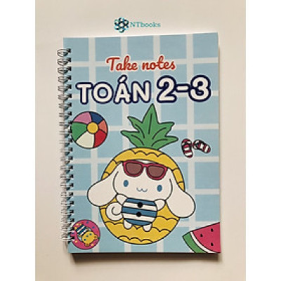 Sách TakeNote Toán 2 - 3 Khổ A5