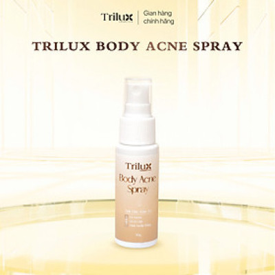 Xịt Mụn Lưng, Xịt Mụn Body Trilux, Giúp Mờ Thâm Sáng Da Lọ 30ml
