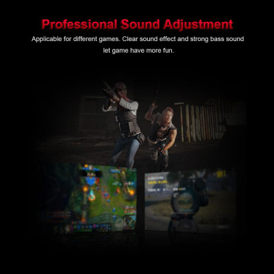 Thẻ âm thanh ngoài USB với giao diện 3,5 mm 7.1 Kênh không cần trình điều khiển Thay thế cho máy tính xách tay PC PUGB PS4 VENTION