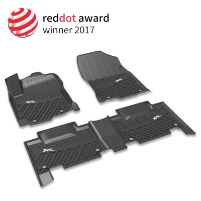 Thảm lót sàn xe ô tô TOYOTA New COROLLA ALTIS 2020-đến nay Nhãn hiệu Macsim 3W chất liệu nhựa TPE đúc khuôn cao cấp - màu đen