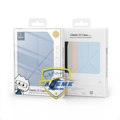 Bao da dành cho iPad Pro/Air 10.2”/10.5”/10.9”/11” Wi WU Classic III GF-003 – mỏng nhẹ, có khe bút, chống sốc - Hàng Chính Hãng