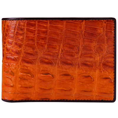 Ví nam Huy Hoàng da cá sấu gai lưng màu đen, nâu đỏ, vàng bò, nâu đất HT2210-11-12-43