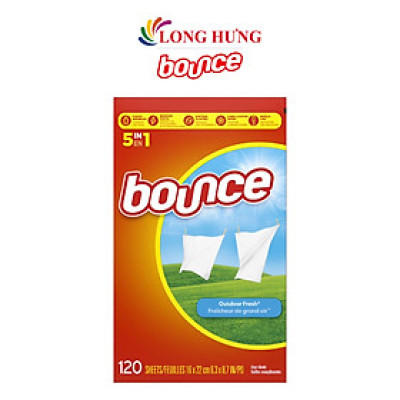 Giấy thơm quần áo Bounce Sheets (120 tờ) - Hàng chính hãng