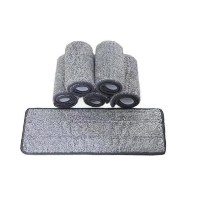 Combo 2 Bông Lau Nhà Thay Thế Cho Bộ Lau Nhà Tự Vắt 2 Ngăn Kích Thước 32 x12cm