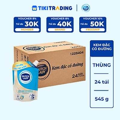 Thùng 24 túi kem đặc có đường Dutch Lady (24 túi x 545g)