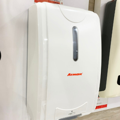 Máy Xịt Cồn Y Tế Cảm Ứng ATMOR AT-007R (Treo Tường Dùng Điện) HÀNG CHÍNH HÃNG