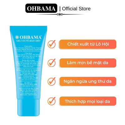 Gel Tẩy Loại Bỏ Tế Bào Chết Cao Cấp NANO BEAUTY ngăn ngừa lão hóa, trắng mịn da - Tuýp 60g