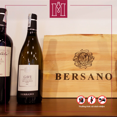 Rượu vang trắng Ý Bersano Gavi Del Comune Di Gavi 750ml 12.5% nhập khẩu - Hàng chính hãng