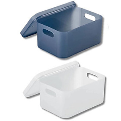 Hộp nhựa đựng đồ có nắp để bút viết kẹp tóc kim chỉ đồ cá nhân nhỏ - màu ngẫu nhiên