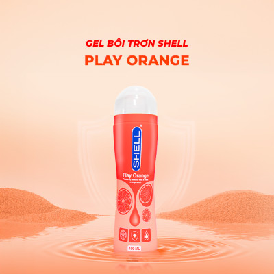 Gel bôi trơn hương cam Shell Play Orange - Chai 100ml | SHELL CHÍNH HÃNG
