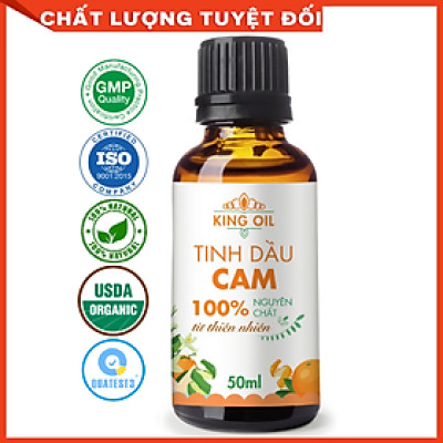 Tinh dầu Cam ngọt 50ml nguyên chất từ thiên nhiên, thơm phòng, xông phòng, đuổi muỗi, khử mùi - KingOil